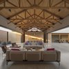 Modern home with Living Room, Sofa, and Ceiling Lighting. the living area turns into a covered terrace thanks to its huge windows. Photo 7 of Casa Moulat