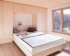 Modern home with Bedroom, Wardrobe, Bed, Light Hardwood Floor, and Ceiling Lighting. Sleeping Room Photo 5 of Semi detached house on a hillside