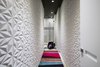 Modern home with Bath Room. Hall/Bathroom Photo 5 of BRICKELL PH REIMAGINED BY EOLO DESIGN, OPENING SPACES FOR ENTERTAINING AND HIGH DESIGN WITH ORNARE KITCHENS, CLOSET AND BATH