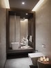 Modern home with Bath Room. Powder Room Photo 7 of BRICKELL PH REIMAGINED BY EOLO DESIGN, OPENING SPACES FOR ENTERTAINING AND HIGH DESIGN WITH ORNARE KITCHENS, CLOSET AND BATH