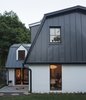 Modern home with Outdoor, Shrubs, Back Yard, Grass, Stone Patio, Porch, Deck, and Small Patio, Porch, Deck. Rear Elevation detail Photo 8 of AU Park Addition / Renovation