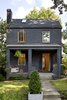 Modern home with Outdoor, Front Yard, Trees, Grass, Shrubs, Concrete Patio, Porch, Deck, and Hardscapes. Front Elevation Photo of Albemarle Addition / Renovation