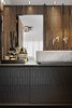 Modern home with Wood Counter. Those natural materials are worked by specialist artisans and their richness forms a precise, composite whole. Photo 13 of The Layers apartment