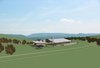 Preliminary concept rendered in Home Designer Architectural 2020 Photo of Cliff View, CR 2720 modern home