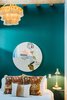 Modern home with Bedroom, Lamps, Bed, Ceiling Lighting, Accent Lighting, Wall Lighting, Pendant Lighting, and Table Lighting. The downstairs bedroom at The Sursy #WeeHouse with a very on-brand green wall and incredibly comfortable textiles.
Meet The Makers:
.MATTRESS / Casper (New York City)
.SLEEPING PILLOWS / Avocado (Hoboken, NJ)
.DECORATIVE PILLOWS / Piper Collection (Charlotte, NC)
.BED LINENS / Sheets & Giggles (Denver, CO)
.NIGHT STAND LAMP / Onefortythree (Henderson, NV)
.DENVER FIELD GUIDE / Wildsam (Austin, TX)
.HER XVII / Meredith Steele Art (Denver, CO) Photo 10 of The Sursy WeeHouse