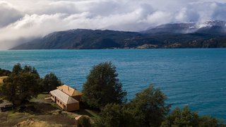 Set on the shores of Patagonia's largest lake, Casa Sombreros is located near the village of Puerto Rio Tranquilo, four hours south of Aysen Region's capital of Coyhaique.