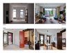 Modern home with Living Room, Sofa, Ceiling Lighting, Standard Layout Fireplace, Wood Burning Fireplace, Pendant Lighting, Light Hardwood Floor, Rug Floor, Console Tables, Coffee Tables, Recessed Lighting, and Chair. PARLOR FLOOR - BEFORE & AFTER PHOTOS Photo 13 of Bed-Stuy Townhouse