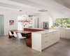 Modern home with Dining Room, Porcelain Tile Floor, Chair, Ceiling Lighting, Pendant Lighting, Bench, Storage, and Table. Kitchen and dining pod Photo 4 of The Leichler
