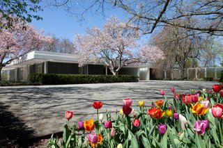 For the Miller House and Garden, Saarinen partnered with landscape architect Daniel Urban Kiley, who also designed gardens at the Gateway Arch National Park in St. Louis, Missouri, and the Art Institute of Chicago.