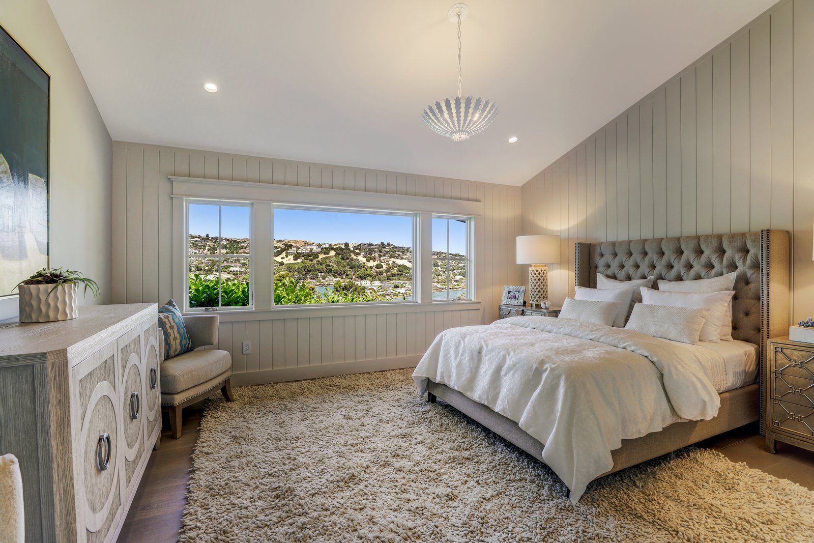 Photo 5 of 12 in Belvedere Island Beauty by Morgan Stewart - Dwell - The Bedroom Enjoys Tranquil Harbour Views