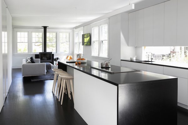 Best 59 Modern Kitchen White Cabinets Dark Hardwood Floors