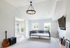 Modern home with Bedroom. Bedroom with attached office Photo 11 of A Bedford-Stuyvesant home that celebrates lifestyle