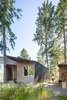 Modern home with Outdoor, Decking Patio, Porch, Deck, Trees, and Wood Patio, Porch, Deck. Sooke 01- Exterior Photo 13 of Sooke 01 House
