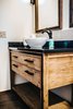 Modern home with Bath Room. Signature Hardware Vanity Photo 13 of FLW Fan