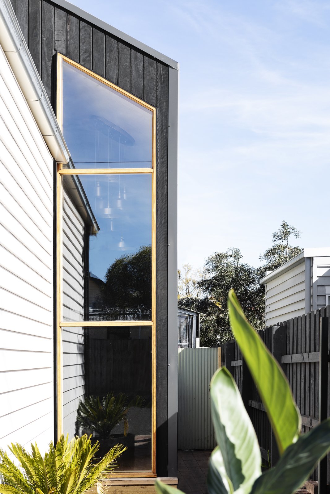 Photo 3 of 14 in A Bold Blue Extension Caps a Weatherboard Cottage in ...