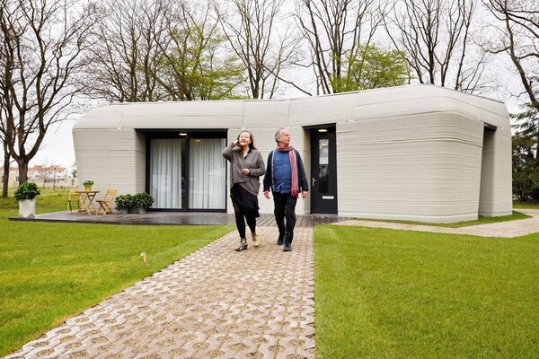 Photo 2 of 14 in A Dutch Couple Are the First Tenants of This Boulder-Shaped 3D-Printed Home - Dwell