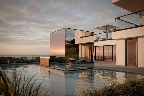 The Thermasol Vue allows the sauna to become an integral and playful part of the architectural vision.