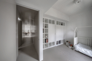 Expanded functionality and adaptability is a key part of the design of the child's bedroom and guestroom. 