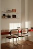 Modern home with Office, Chair, Shelves, Medium Hardwood Floor, and Desk. Workplace Photo 9 of Apartment, 62 sq. meters in St. Petersburg