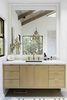 Modern home with Bath Room, Engineered Quartz Counter, Concrete Floor, and Undermount Sink. another custom vanity made by our friend Photo 9 of Bonny Doon Forest Temple