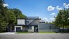 Modern home with Exterior, Stucco Siding Material, Hipped RoofLine, Metal Roof Material, Flat RoofLine, Metal Siding Material, House Building Type, Concrete Siding Material, Glass Siding Material, and Wood Siding Material. 007 House by Dick Clark + Associates Photo of 007 House