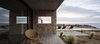 Modern home with Outdoor, Side Yard, Concrete Pools, Tubs, Shower, Large Pools, Tubs, Shower, Hardscapes, Small Patio, Porch, Deck, Stone Patio, Porch, Deck, Landscape Lighting, and Stone Fences, Wall. View from the master bedroom's terrace. Photo 3 of Pi House