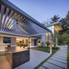 Modern home with Outdoor, Landscape Lighting, Trees, Gardens, Grass, Garden, Flowers, and Walkways. OUTDOOR DINING AREA Photo 9 of RAINFOREST HOUSE
