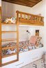 Modern home with Bedroom, Bed, Ceramic Tile Floor, and Ceiling Lighting. Built in bunkbed with additional trundle. Photo 14 of Casa Brumas