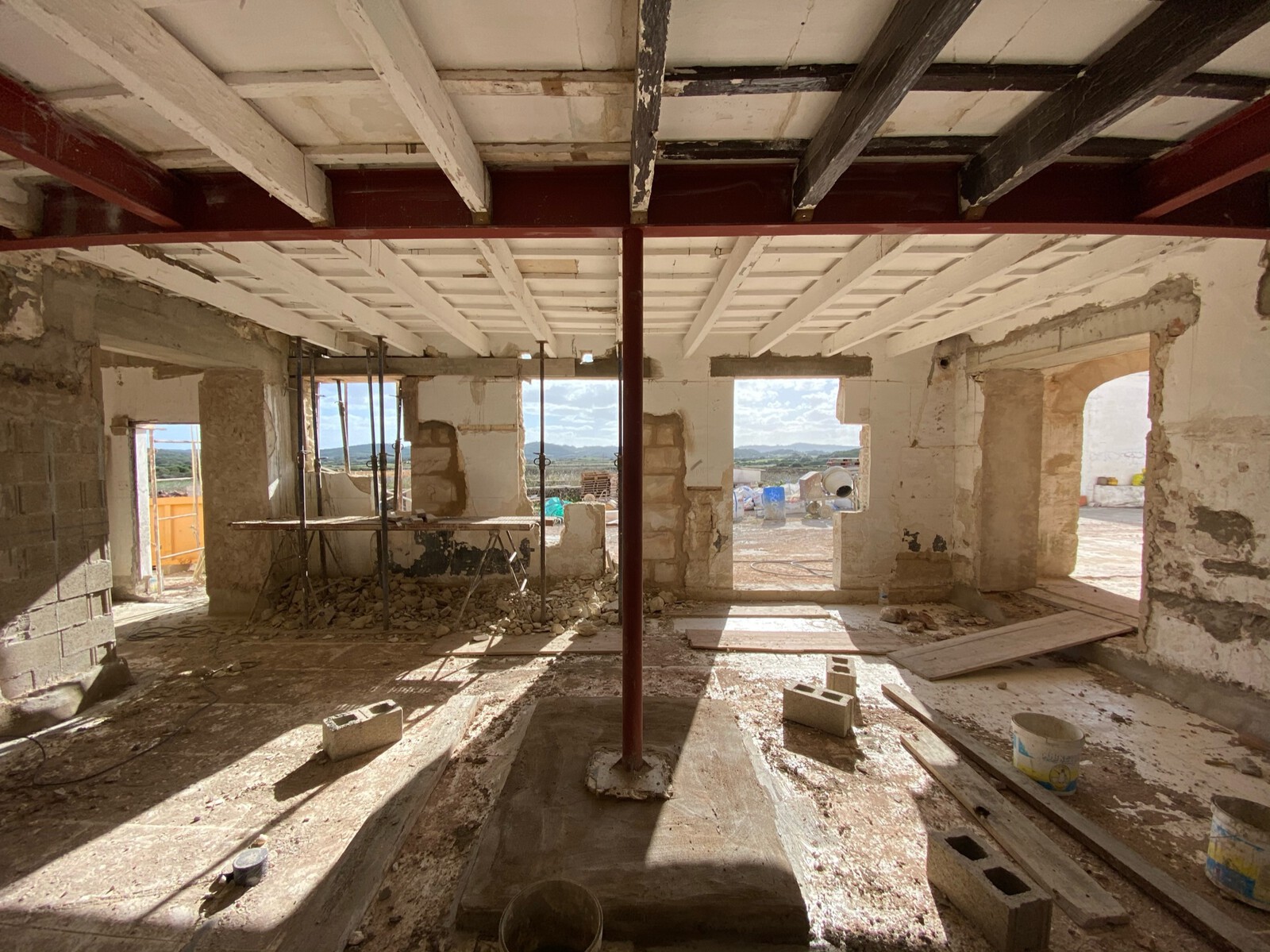 Before: The existing 19th-century farmhouse had fallen into disrepair.