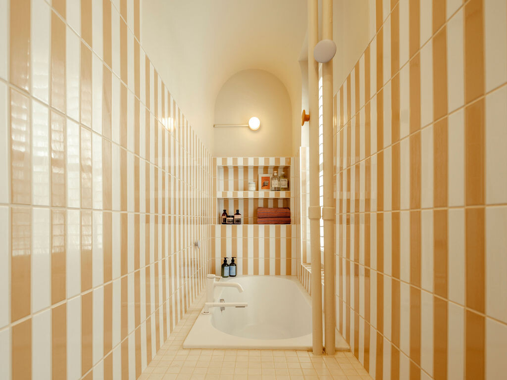 Perron rearranged the stairway to the condo to build a 