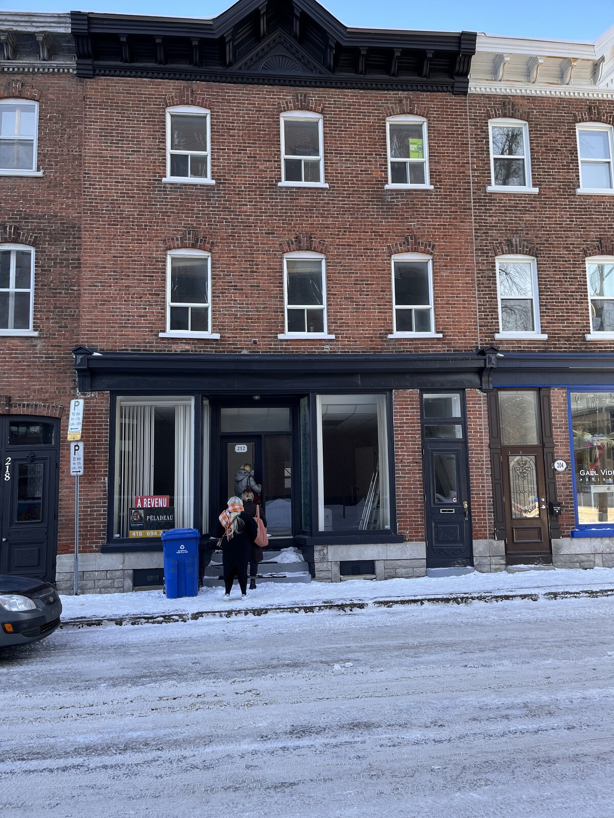 BEFORE: The exterior of Maison Perron. 