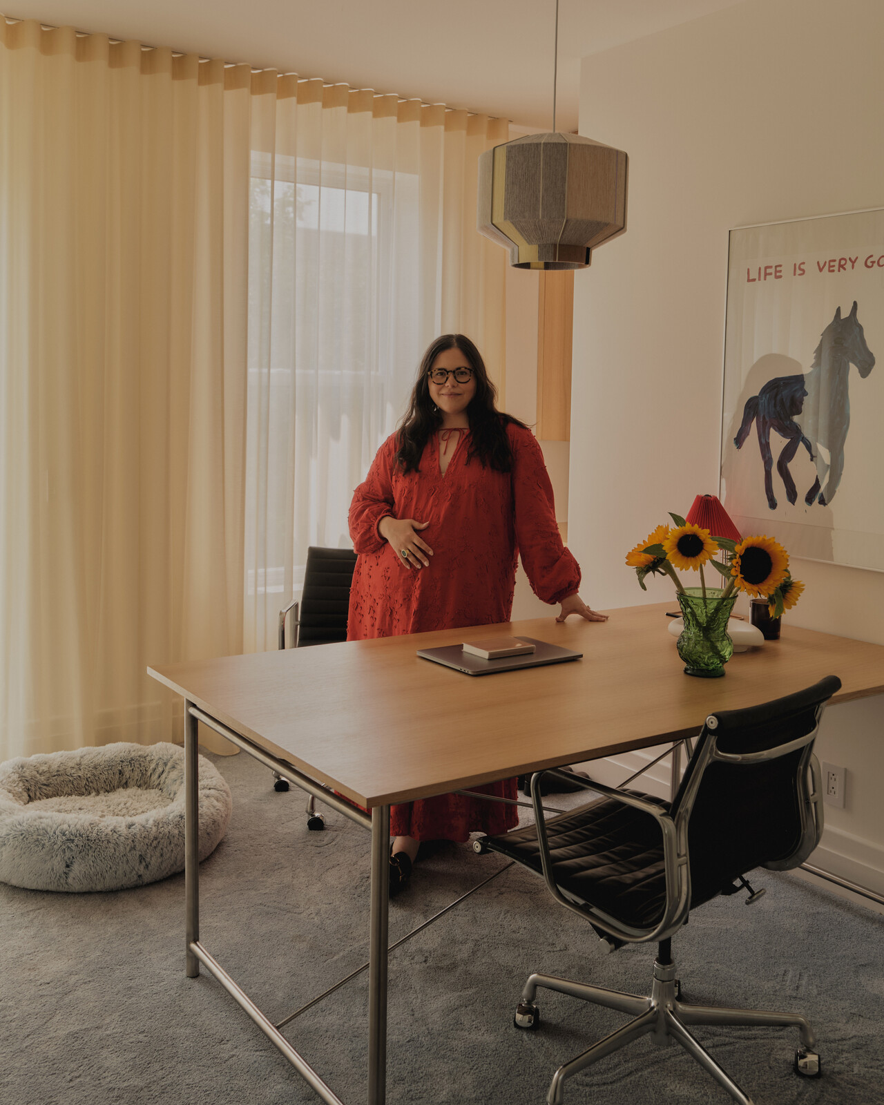 Artwork from other Canadian creatives can be found throughout the space, whether that’s glass pieces by Verre D’onge or posters from David Shriggley.
