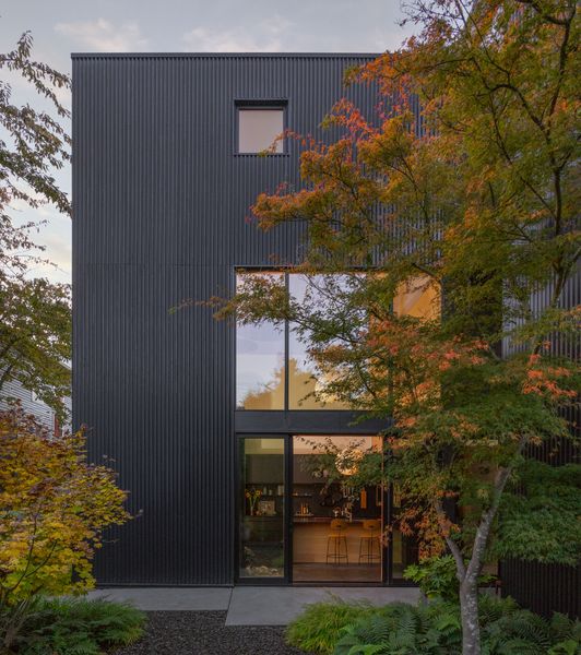 Rockwool insulation keeps this home energy efficient, especially when paired with rooftop solar panels. 