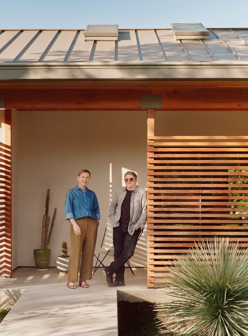 Side Angle Side led the renovation of this 2,350-square-foot home for Steph Steele, the owner of Austin’s Tiny Grocer stores, and her wife, Margaret Tucker, who works as a family law attorney.
