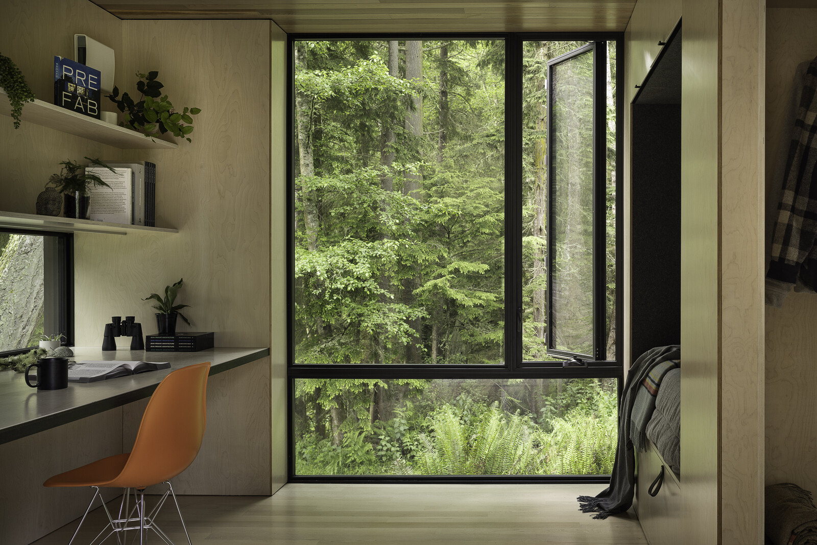 Photo 1 of 9 in Half the Floor Plan Is Outdoors at This Off-Grid Prefab ...