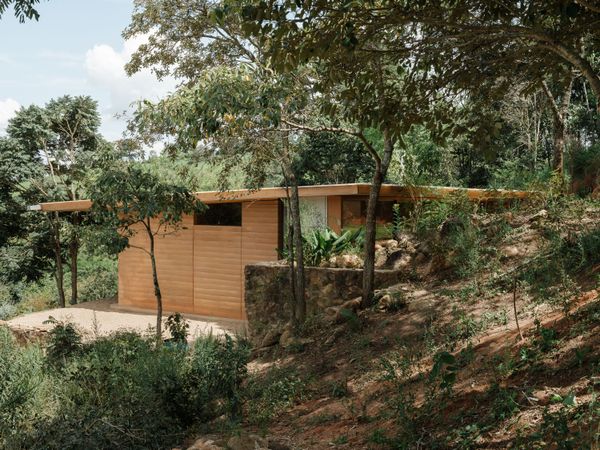 While not entirely off grid, the houses collect have rainwater which is then heated by the sun.