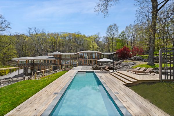 The property includes a sizable saltwater pool.