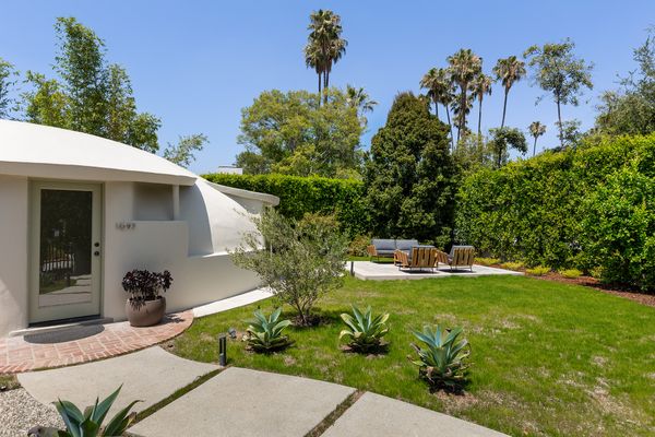 The home is located on an approximately 9,000-square-foot corner lot.