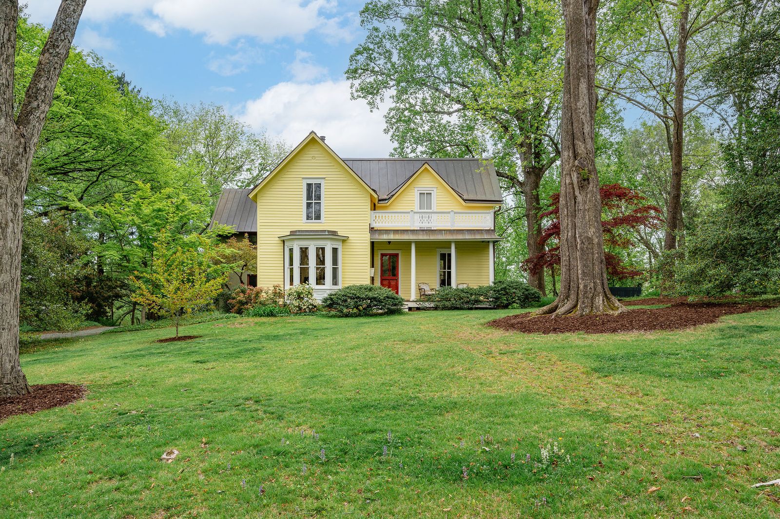 The renovated residence still has its original moldings and windows—plus a contemporary two-story addition.
