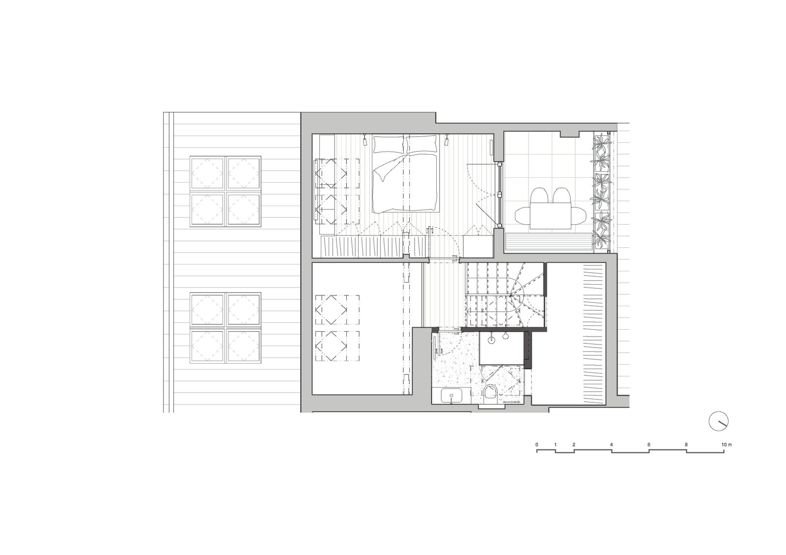 Photo 1 of 26 in Loft Apartment With Black Box by Komon Architekti - Dwell - Planning Challenge Box Loft Floor