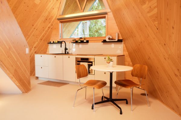 Polyhaus is constructed of timber panels that can be erected in a matter of days.
