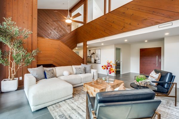 Architect David Attebury designed and built the home as his personal residence.