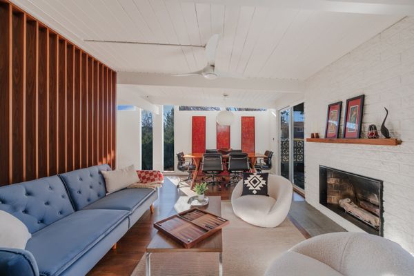 The wooden accents are made from walnut.