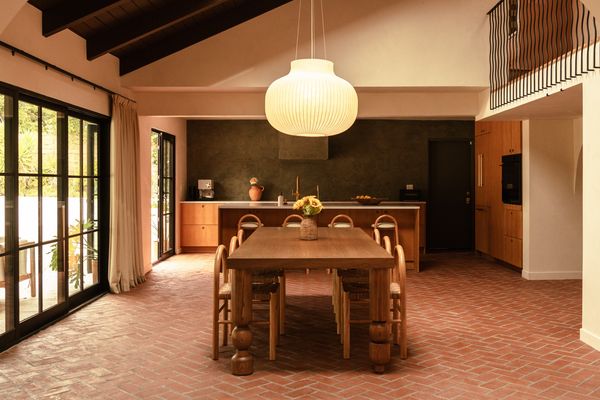 The kitchen cabinets are imported from Denmark.