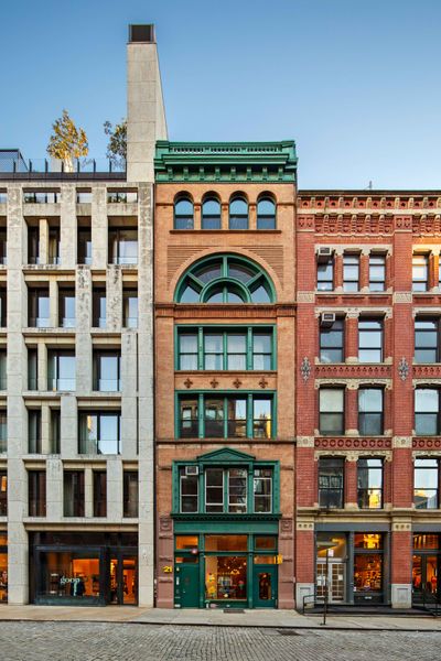 As a co-op member, the sale also conveys wnership of one-fifth of the ground-floor storefront.