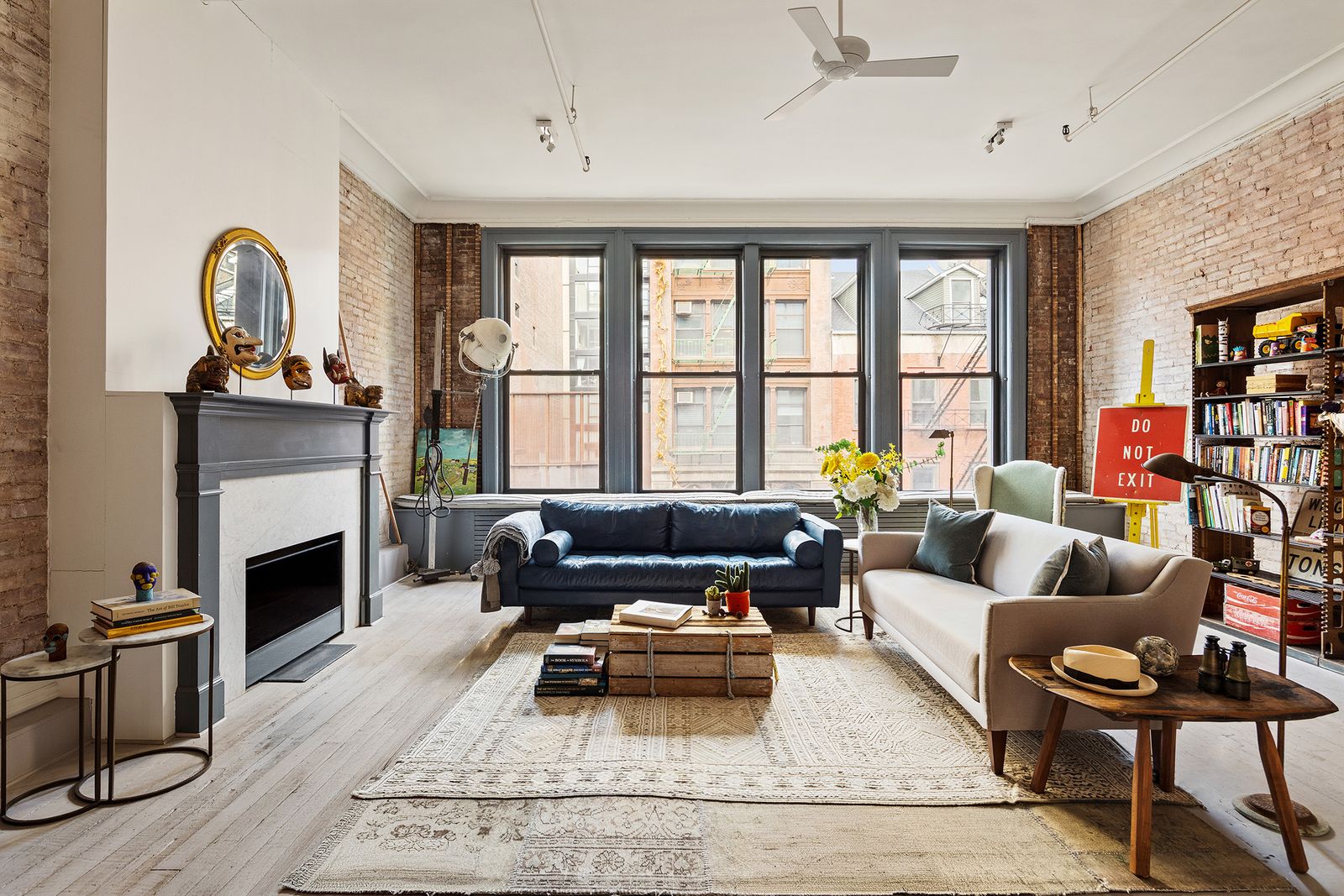 This recently renovated NoHo flat comes with an overhauled kitchen, a communal roof deck, and a collection of vintage doors.