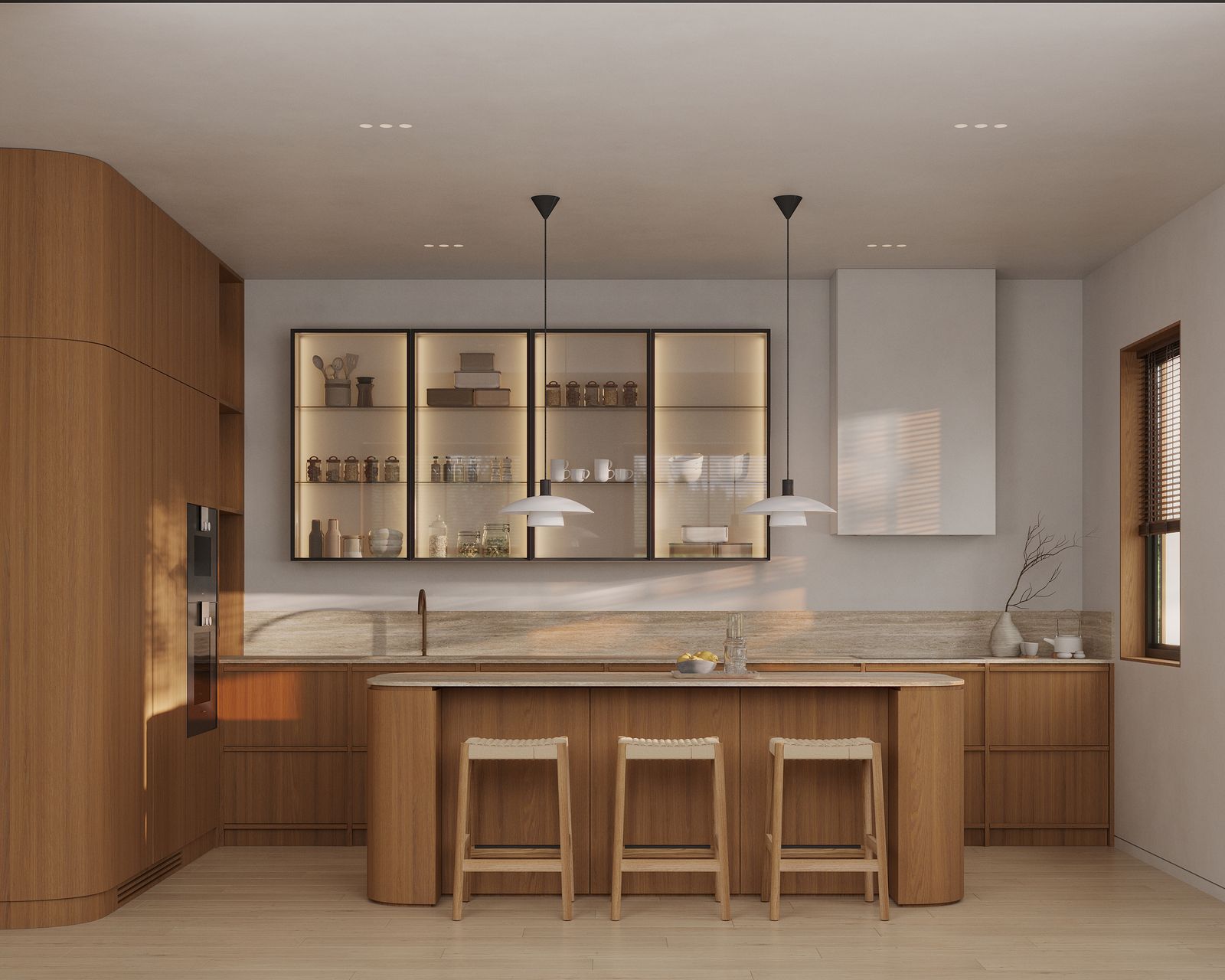 Photo 1 of 15 in Forma: Light Japandi Kitchen with Rounded Forms by ...