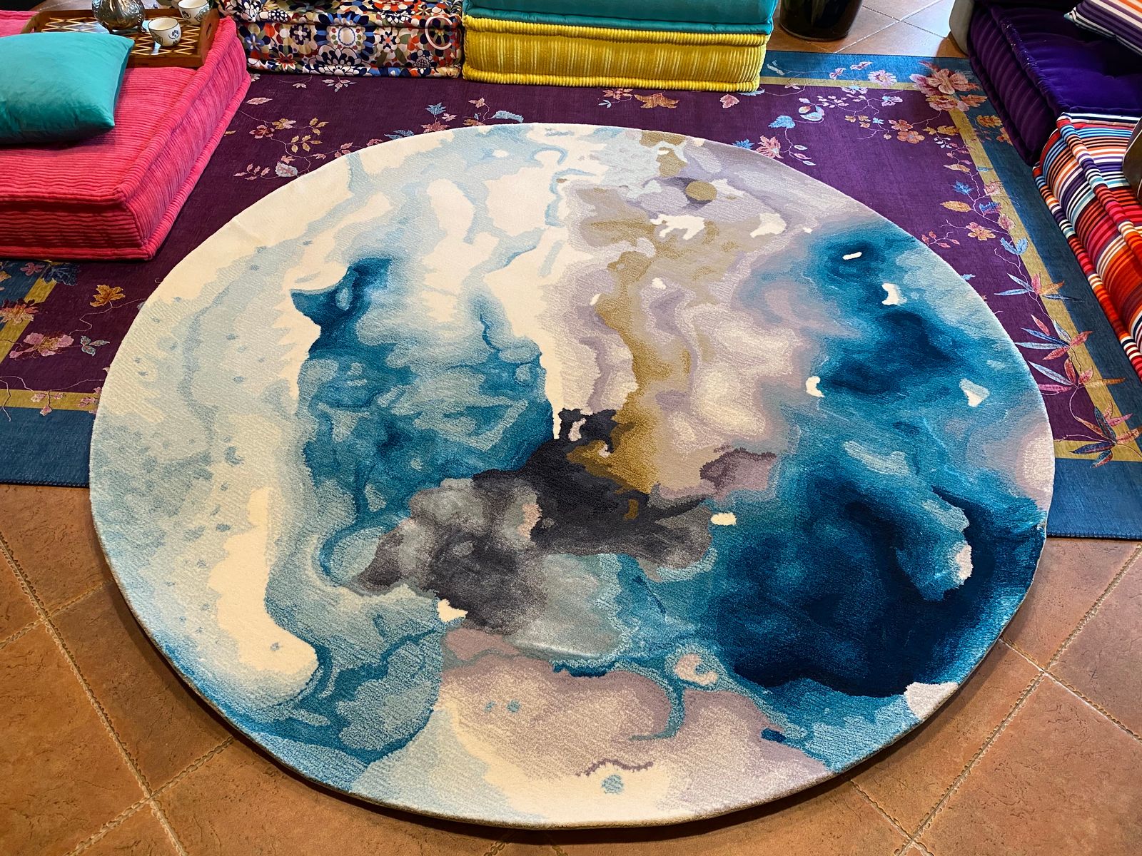 Custom Carpet Rug Coast Blue Custom Carpet Rug (5 Photos) - Dwell