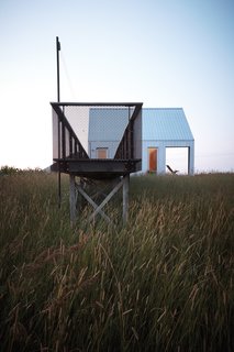 A Sustainably Built Home in Rural Ontario - Photo 9 of 16 - When building such a modest structure in a large landscape, designer and client often had to defend their vision to their collaborators. "We knew this house was going to be for Maggie and she would live there alone," designer Lauren Moffitt says. "But people are always projecting for future resale. Putting in the smallest size of anything—to any subcontractor, it’s just not reasonable."