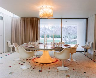Design Dictionary: Tulip Chair - Photo 8 of 10 - The Miller House, a National Historic Landmark in Columbus, Indiana, was designed by Saarinen in the 1950s with the help of Alexander Girard and Dan Kiley.